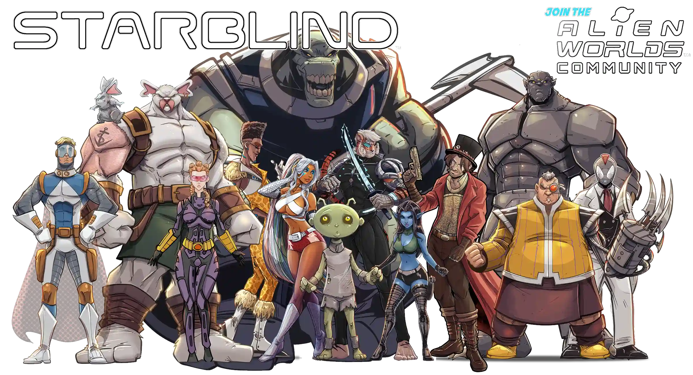 The crew, assembled